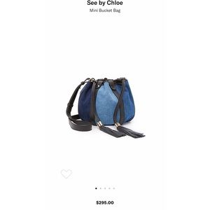 See by Chloé Denim Mini Bucket Bag